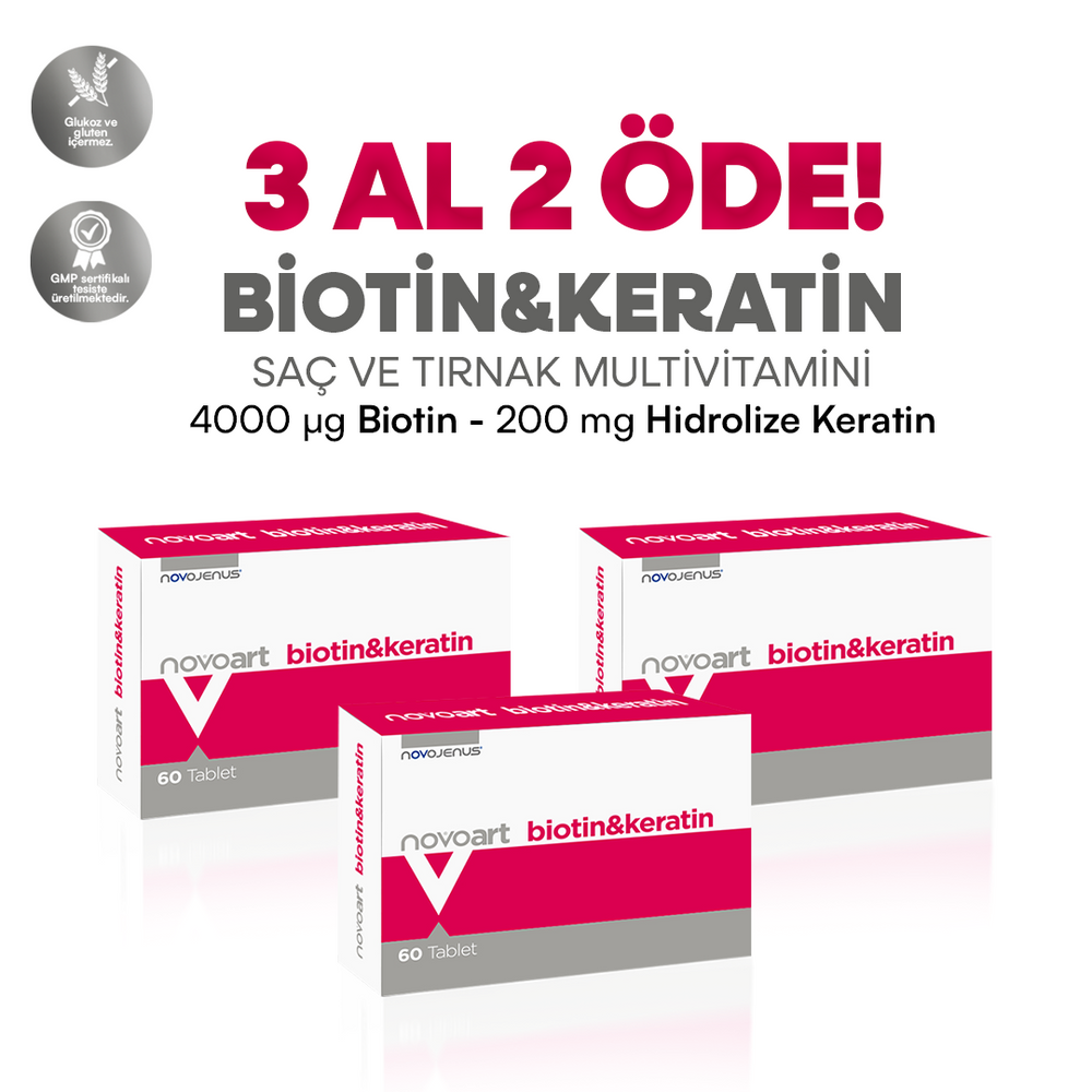 
                      
                        NovoArt Biotin&Keratin 3 Al 2 Öde
                      
                    