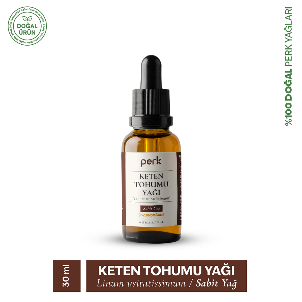 %100 Doğal Keten Tohumu Sabit Yağı 30 ml