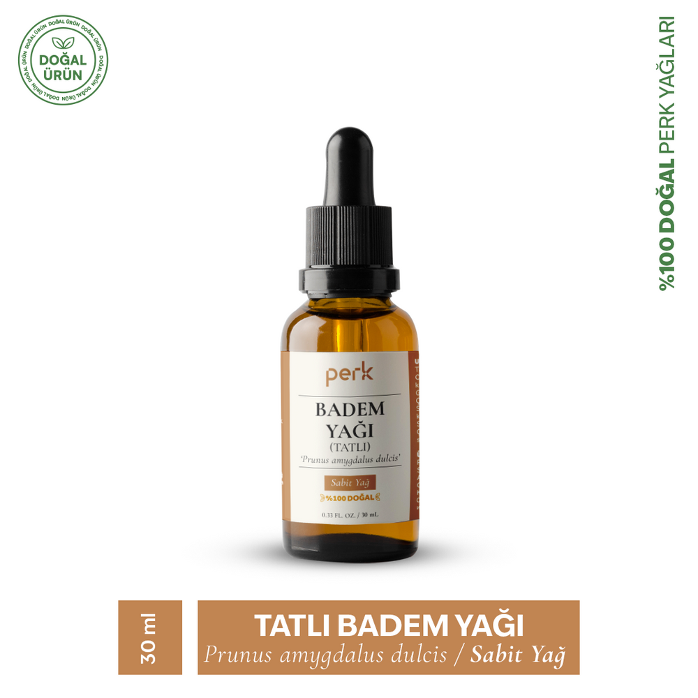 %100 Doğal Tatlı Badem Sabit Yağı 30 ml